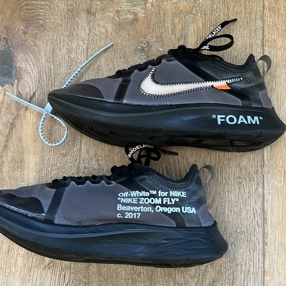 Nike - Off White Zoom Fly. Perfect condition. - Picture 2 of 6